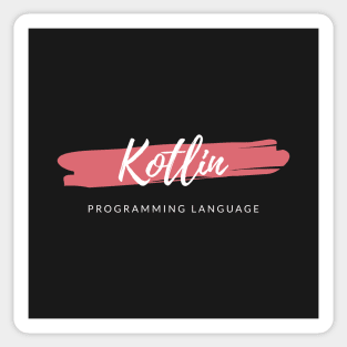 Kotlin Programming Language Paint Smear Sticker